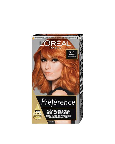 Préférence Permanent Hair Color 74 Dublin Intense Copper Peppery Spot