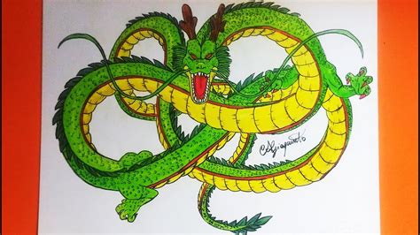 No special skills of drawing needed, just follow our. DRAGON BALL Z - Dragon Shenron - Speed Drawing - YouTube