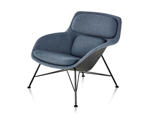 Striad™ Low Back Lounge Chair With Wire Base - hivemodern.com