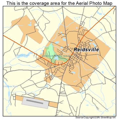 Aerial Photography Map Of Reidsville Ga Georgia