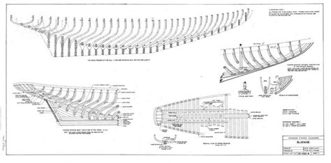The Schooner Bluenose Plans Model Ship Builder Sailboat Plans