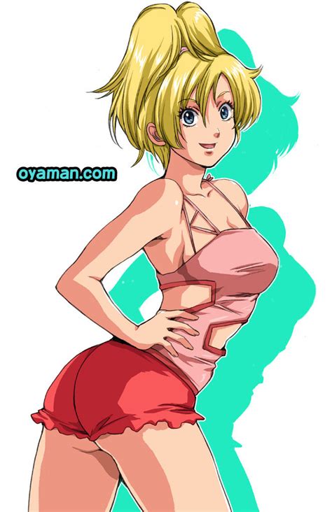 Oyaman Elle Vianno Gundam Gundam Zz 80s Ass Blonde Hair Blue Eyes Breasts Happy