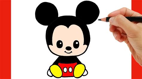 COMO DIBUJAR MICKEY MOUSE PASO A PASO - YouTube