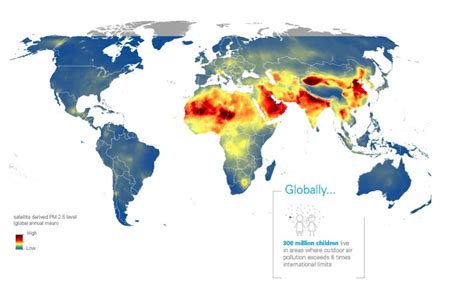 This Map Shows How Many Millions Of Children Are Exposed To Dangerously