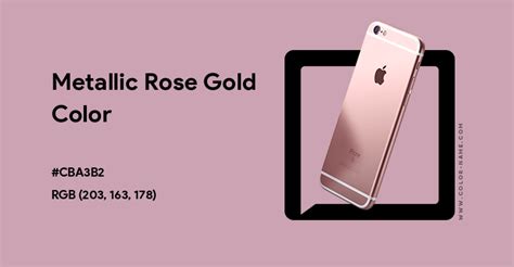 Metallic Rose Gold Color Hex Code Is Cba3b2