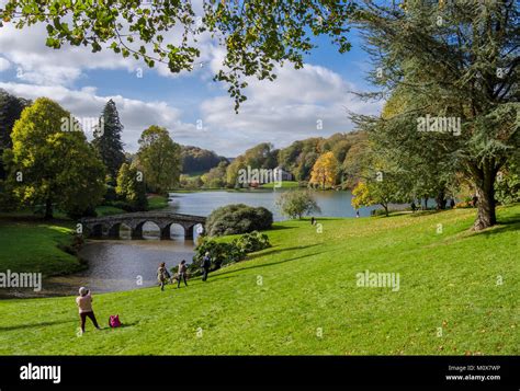 Stourhead Gardens Wiltshire England Stock Photo Alamy