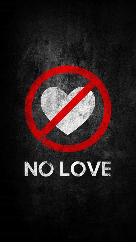 Download No Love Sign Wallpaper