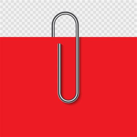 Premium Vector Paper Clip On Paper