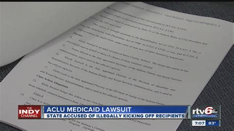 Aclu Files Suit Against Ind Fssa Over Medicaid Cuts Youtube