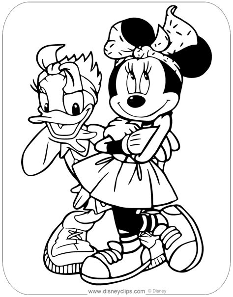 Minnie Mouse And Friends Coloring Pages