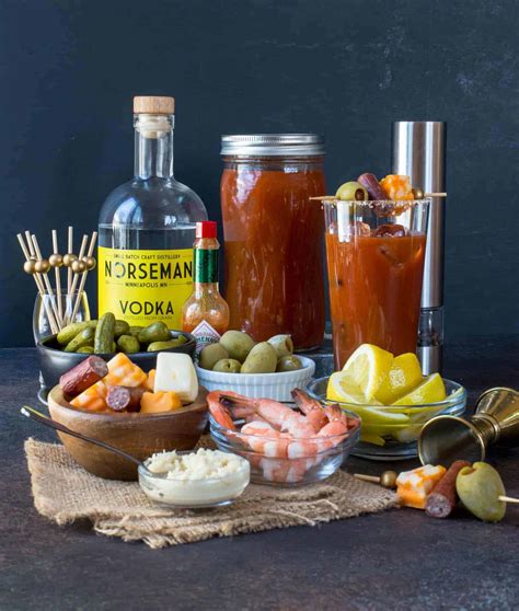Bloody Mary Bar Condiments