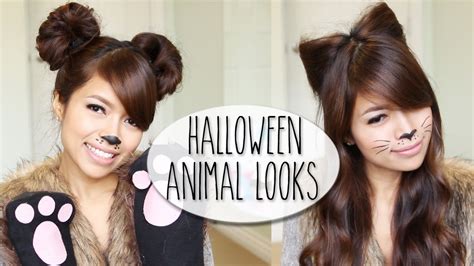 Diy cat ears net als ariana grande. DIY Halloween Costume Ideas | Bear & Cat Ears Hairstyle & Makeup Tutorial - YouTube
