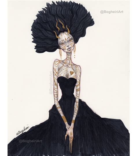 Minimalist Pop Surrealism Feminine Art Fairytale Print African Queen