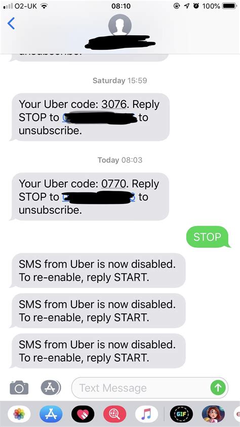 Uber has been texting me codes for months for no reason, finally told
