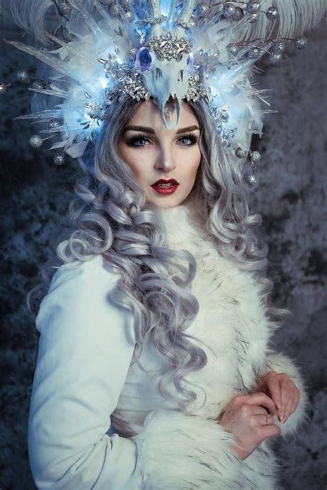 Menelwena Fantasy Portraits Fairytale Photography Ice Queen Costume