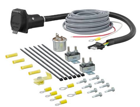 How to wire the trailer brakes. Curt Universal Installation Kit for Trailer Brake Controller - 7-Way RV - 10 Gauge Curt Wiring ...