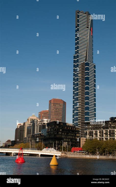 Eureka Tower On The Southbank Melbourne Victoria Australia Stock