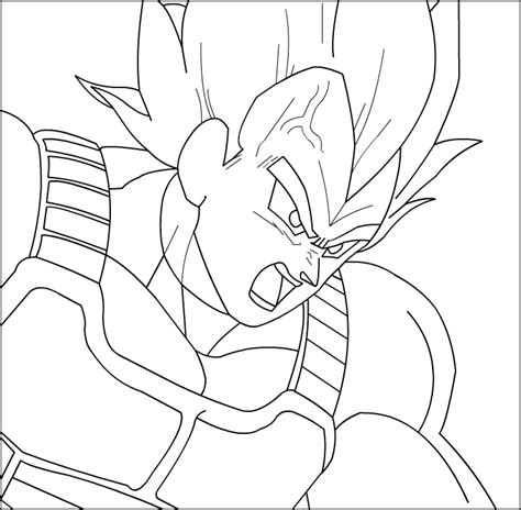 Vegeta para dibujar - Imagui