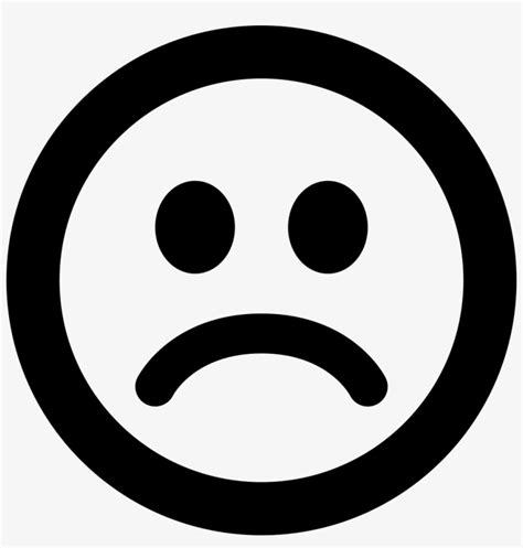 Sad Emoji Clipart Black And White