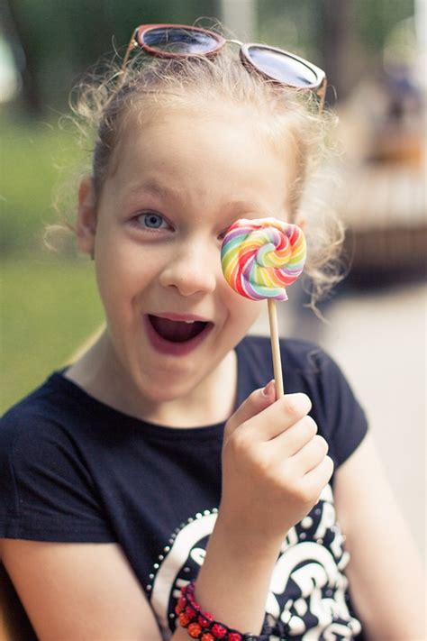 Free Photo Girl Joy Person Childhood Lollipop Emotions Max Pixel
