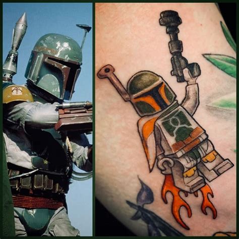 With a gun in this hand, when you get this tattoo inked on your body then it reflects your personality of a warrior. UPDATED 40 Fearsome Boba Fett Tattoos (June 2020)