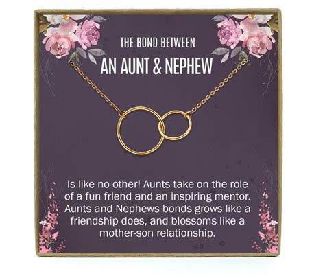 Aunt Nephew Necklace Aunt Nephew Gift Aunt Nephew Jewelry Etsy