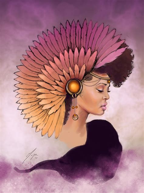 Afrofuturism African American Art Black Cosmic Goddess Woman Etsy
