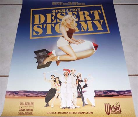 Stormy Daniels Rare Vtg Wicked Pictures Operation Desert Stormy Poster