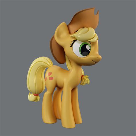 Little Pony Applejack 3d Model