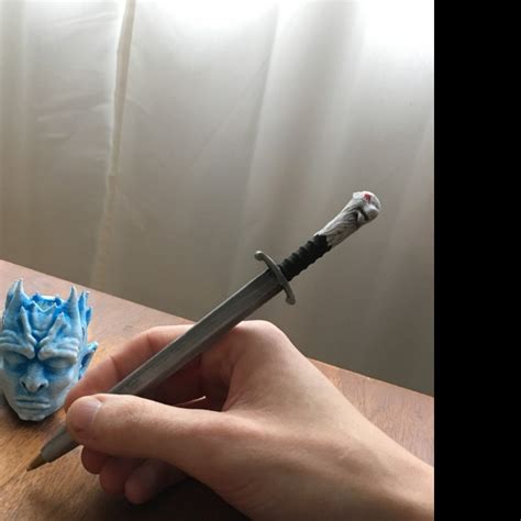 3d Printable Sword Pen Got Edition By Wildrosebuilds