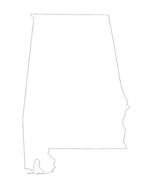Alabama Map Template 8 Free Templates In Pdf Word