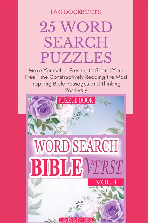 Word Search Bible Verse Vol 4 25 Puzzles For Seniors And Etsy Word