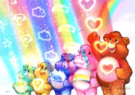 Over forty million of these stuffed teddy bears, made with a variety of colours, were sold from 1983 to 1987. Care Bear Stare by PwahLaLa on DeviantArt