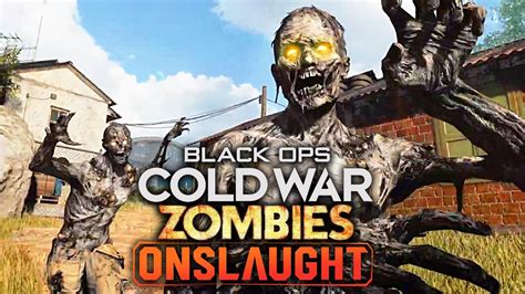 New Cold War Zombies Gameplay Trailer Onslaught Mode Reveal Youtube