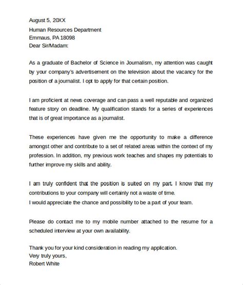 sample professional cover letter