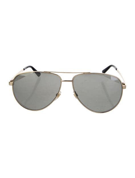 Gucci Aviator Mirrored Sunglasses Gold Sunglasses Accessories