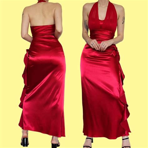 Womens Red Dress Depop