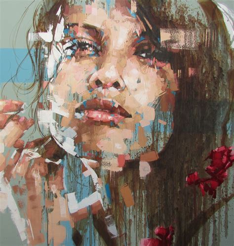 Jimmy Law 1970 Abstract Portrait Painter Figurative Art Painting