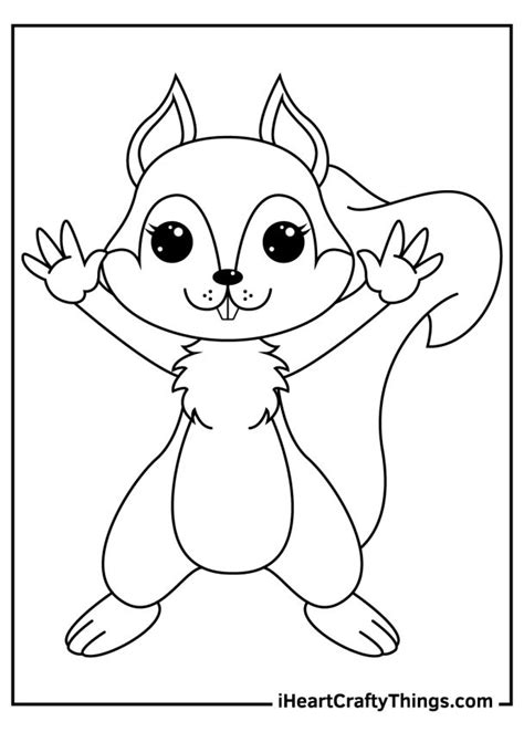 Squirrels Coloring Pages 100 Free Printables