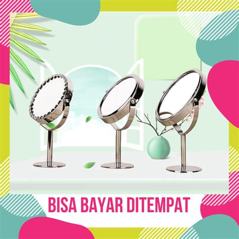 Pengiriman gosend one day delivery Kaca Rias Cermin Dua Sisi Cermin Kaca 1 Sisi Pembesar 1 ...