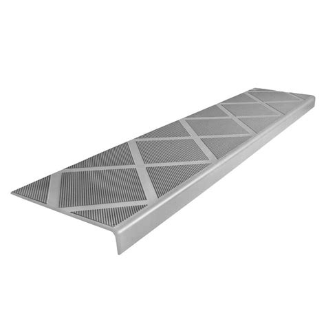 Composigrip Composite Anti Slip Stair Tread 48 In Grey Step Cover 01106c The Home Depot