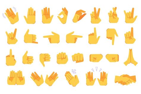 iphone hand emoji meanings chart