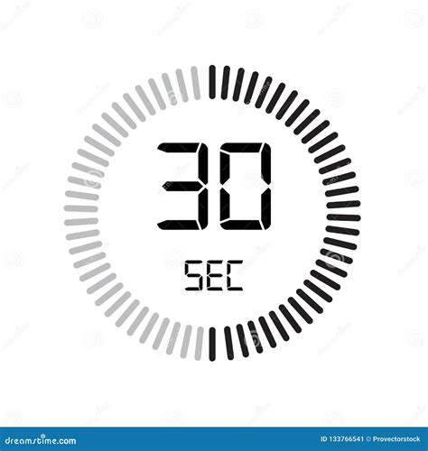 The 30 Seconds Icon Digital Timer Clock And Watch Timer Countdown