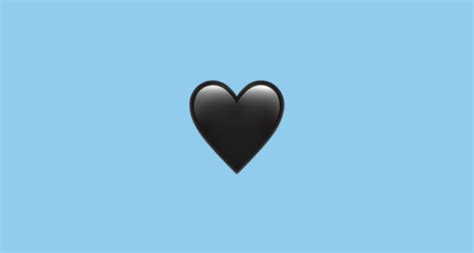 It is easy to realize them. Black Heart Emoji