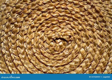 Plaited Straw Wallet With Braids Texture Stock Image Image Of Shades
