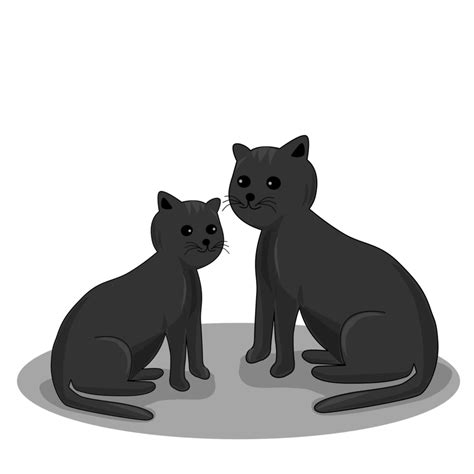 Cute Black Cats 20956200 Png