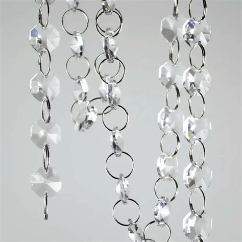 Crystal Garlandstrand 10 Meterslot 14mm Octagon Crystal Beads