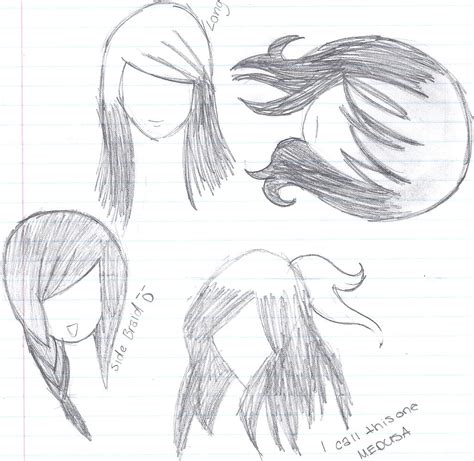 Cute Anime Girl Hairstyles Drawing Ideas Of Europedias