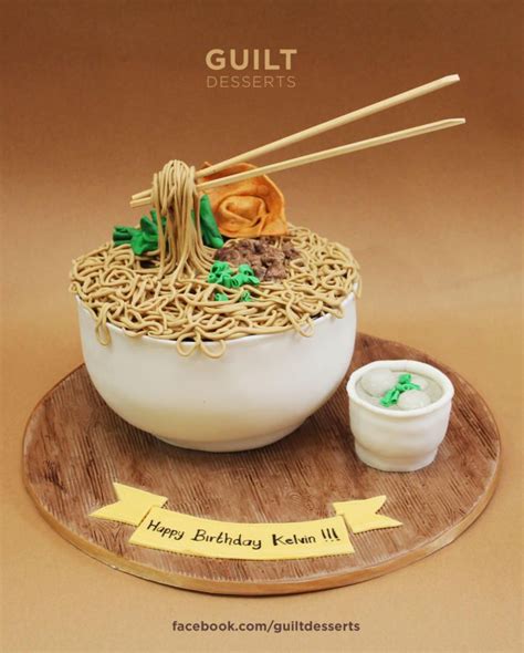 Flying Chopstick Noodle Cake Novelty Cakes Gravity Defying Cake Desserts