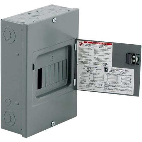 Square D 100 Amp 8 Spaces 16 Circuit Main Lug Load Center In The